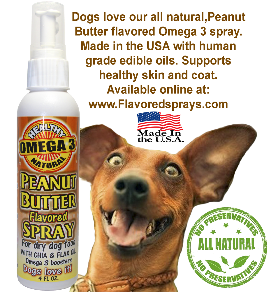 Peanut Butter Omega 3 Healthy Spray Modern Dog magazine